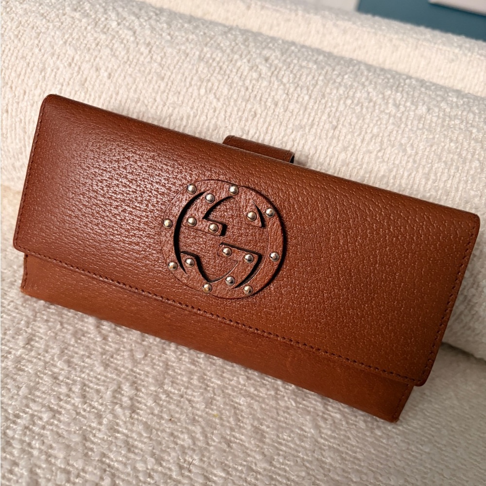 Gucci Soho Continental Leather Wallet